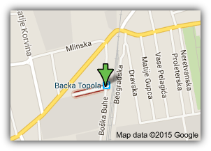 Železnička stanica Bačka Topola - Google maps